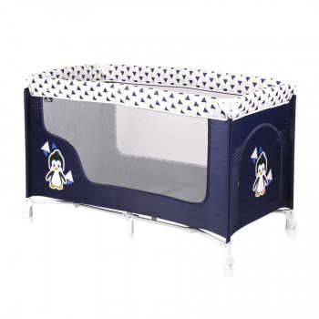 Кровать-манеж Lorelli  SAN REMO 1 Сине-белый / Blue&White Penguin 1936