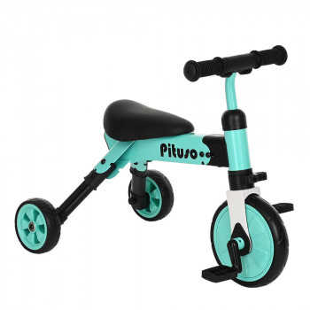 PITUSO Велосипед трехколесный 2в1 "Букашка" Green/Зеленый AS003-green