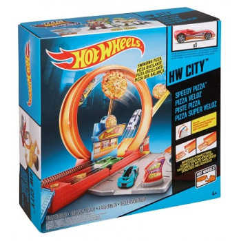 Игровой набор hot wheels город скоростная пицца BGJ05