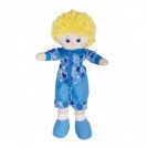 Кукла-мальчик в голубой рубашке, блондин, 40см