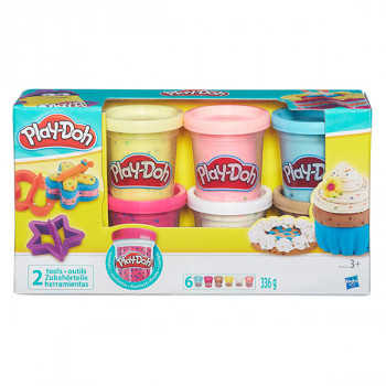 H B3423 PD Play-Doh Набор из 6 баночек с конфетти